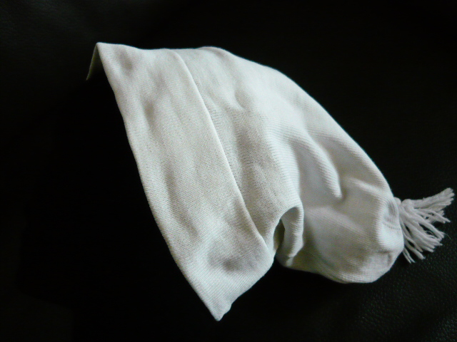 Linge ancien, antiquités, mercerie ancienne au Souffle d'Antan -  accessoires de mode - Superbe bonnet coton de grand-père linge ancien blanc  